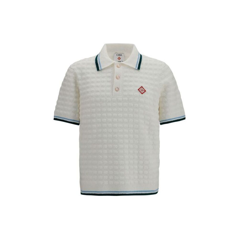 Casablanca White Cotton Polo Men's Shirt
